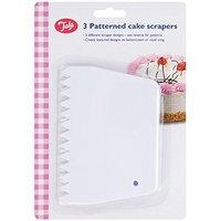 Tala Assorted Patterns Scrapers, Set Of 3