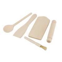 tala kids woodern baking set beige set of 5