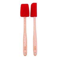 Tala Silicone Headed Mini Spatulas/ Wooden Handles, Set Of 2