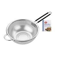 tala stainless steel strainer with soft grip handle metal 205cm