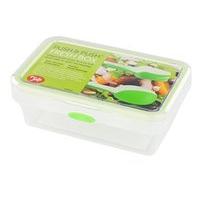 Tala Push And Push Rectangular Lunch Box With Cutlery
