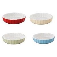 Tala Originals 4 x 12.5cm Tart Dishes - Assorted Colours, Mixed, 4-piece