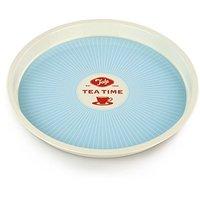 Tala Originals Round Star Burst Tea Tray, Blue