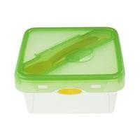 tala push push square food container with cutlery set