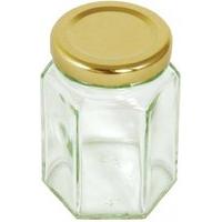Tala 4 Oz Hexagonal Jar With Screw Lid, Gold