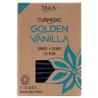 Taka Turmeric Golden Vanilla Turmeric &amp; Coconut Tea Blend 15 Tea Sachets