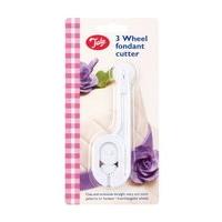 Tala 3 Wheel Fondant Cutter, Whi...