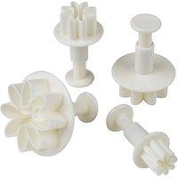 Tala Daisy Plunger Cutters, Set Of 4