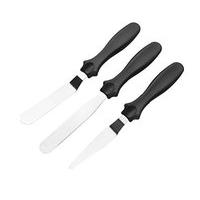 Tala Icing Spatula\'s, Stainless Steel, Black, Set Of 3