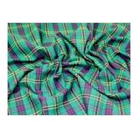 Tartan Brushed Cotton Dress Fabric Stamford