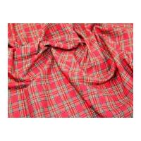 Tartan Brushed Cotton Dress Fabric Royal Stewart