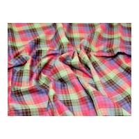 tartan brushed cotton dress fabric montage