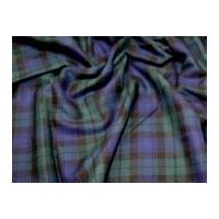 tartan brushed cotton dress fabric blackwatch