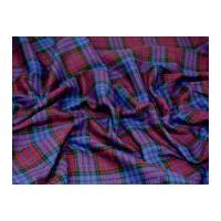 tartan brushed cotton dress fabric carberry