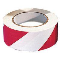 TAPE - WARNING 6 ROLLS OF RED/ WHITE WIDTH 50MM