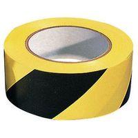 tape warning 6 rolls of black yellow width 50mm