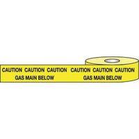 TAPE CAUTION GAS MAIN BELOW 150 X 365 TAPE