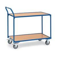 table top cart 850 x 500mm with 2 shelves angled handles