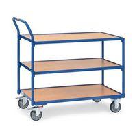 TABLE TOP CART, 850 x 500MM WITH 3 SHELVES & ANGLED HANDLES