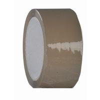 TAPE - POLYPROPYLENE BROWN ROLL W:48mm, carton of 6