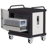 TABSTORE SECURE CHARGE TROLLEY FOR UP TO 16 TABLET DEVICES - LIGHT GREY/BLACK