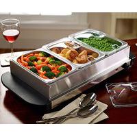 table top food warmer 200w stainless steel