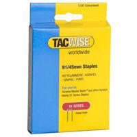 Tacwise Tacwise 91/45mm Galvanised Staples Pack of 1000