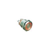 Tamper-proof pushbutton 24 Vdc 0.05 A 1 x Off/(On) Bulgin MPI002/TERM/RD IP66 momentary 1 pc(s)