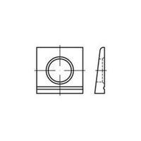 Taper washers Inside diameter: 13 mm DIN 6917 Steel 100 pc(s) TOOLCRAFT 139573