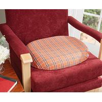 Tartan Donut Cushion, Memory Foam