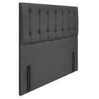 Tamar Grand Floorstanding Upholstered Headboard - Single - Granite