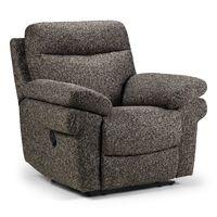 Tanya Manual Fabric Reclining Armchair Coffee