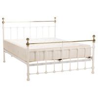 tarvos white bed frame kingsize white