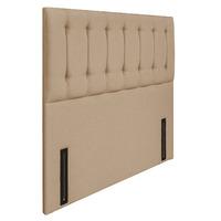 Tamar Grand Floorstanding Upholstered Headboard - Small Single - Oatmeal