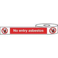 TAPE NO ENTRY ASBESTOS 150 X 100 TAPE