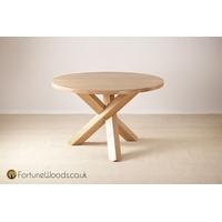 Tavistock Oak Dining Table - Fixed Round