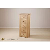 Tavistock Oak Chest of Drawer - 5 Drawer Wellington