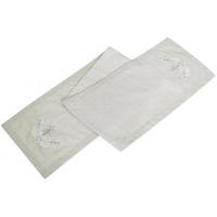 Taupe Linen and Gemstone Table Runner (Set of 10)