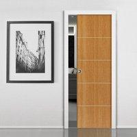 Tate Oak Colour Pocket Fire Door, 1/2 Hour Fire Rated - Pre-finished