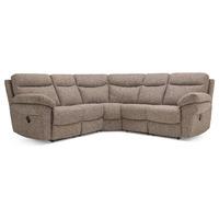 tanya electric fabric reclining corner sofa silver