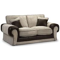 Tangent 2 Seater Sofa Bed Jumbo Cord Mink And Rhino Brown