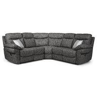 tanya manual fabric reclining corner sofa grey