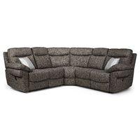 Tanya Manual Fabric Reclining Corner Sofa Coffee