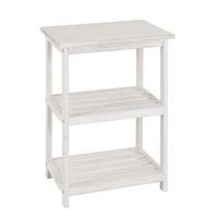 Tanja Wooden 3 Tier Display Shelf In White