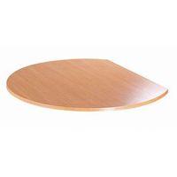 table desk end radial confer 1 leg beech classic furn