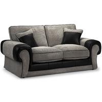 Tangent 2 Seater Sofa Bed Jumbo Cord Slate And Rhino Black
