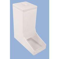 table top dispense bin with clear flap and top lid allowing it to be f ...