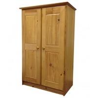 Tall Boy Childrens 2 Door Antique Wardrobe with Antique details