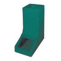 TABLE TOP STORAGE AND DISPENSE CONTAINER, COMPLETE WITH TOP LID AND FLAP. FILL FROM THE TOP AND DISP