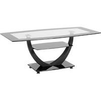 Table NEW Tina modern occasional coffee side lamp table White By Limtlessbase (Coffee Table Only, Black)